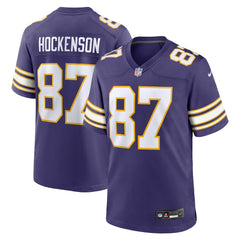 T.J. Hockenson Minnesota Vikings Classic Player Game Jersey Purple - Nike