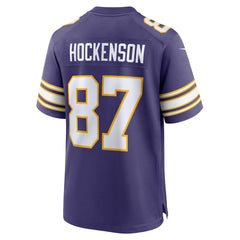 T.J. Hockenson Minnesota Vikings Classic Player Game Jersey Purple - Nike
