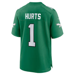 Jalen Hurts Philadelphia Eagles Alternate Game Player Jersey Kelly Green - Nike