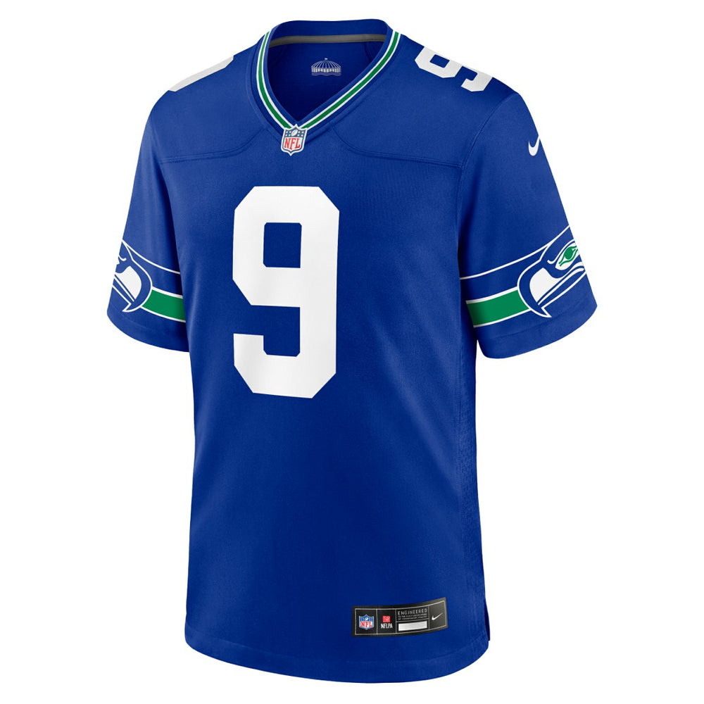 Kenneth Walker III Seattle Seahawks Throwback Player Game Jersey Royal - Nike