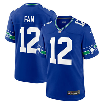 12s Seattle Seahawks Throwback Player Game Jersey - Royal | NFL Jerseys