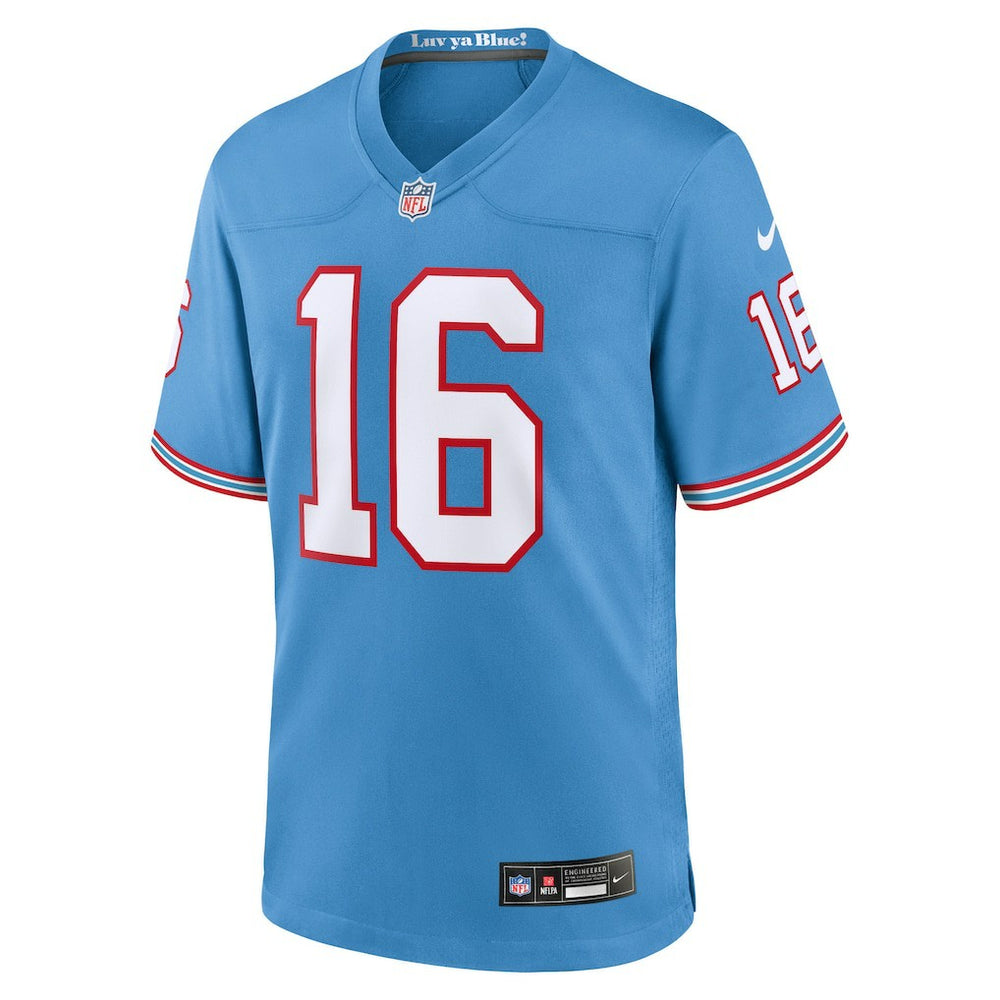 Treylon Burks Tennessee Titans Oilers Throwback Alternate Game Player Jersey Light Blue - Nike