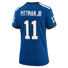 Michael Pittman Jr. Indianapolis Colts Women's Indiana Nights Alternate Game Jersey Royal - Nike
