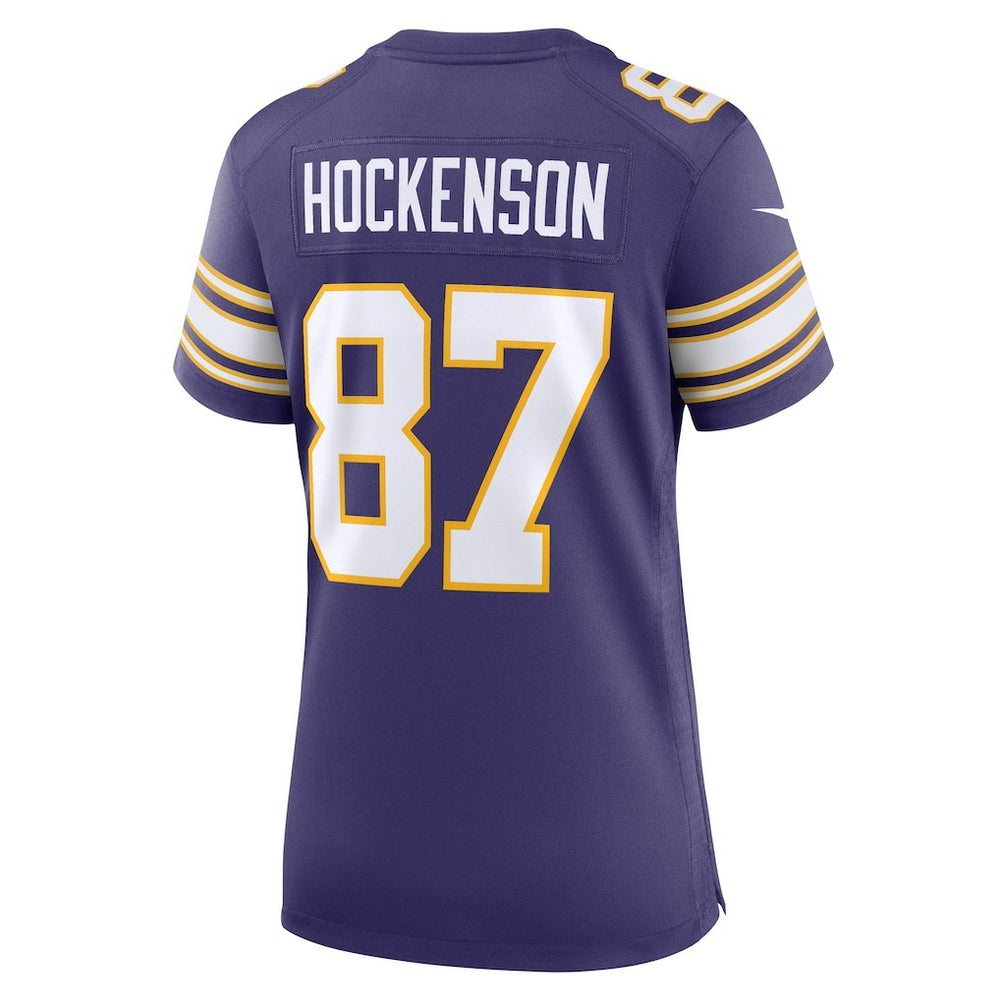 T.J. Hockenson Minnesota Vikings Women's Player Jersey Purple - Nike