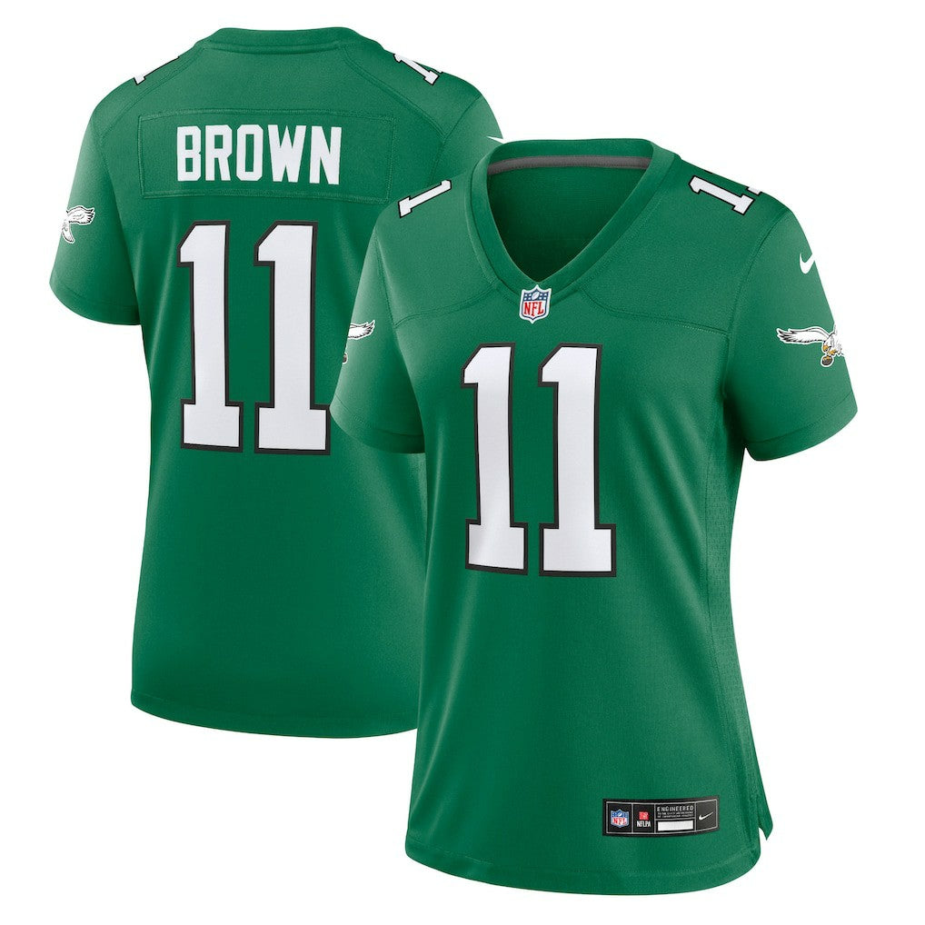 A.J. Brown Philadelphia Eagles Women's Player Jersey Kelly Green - Nike
