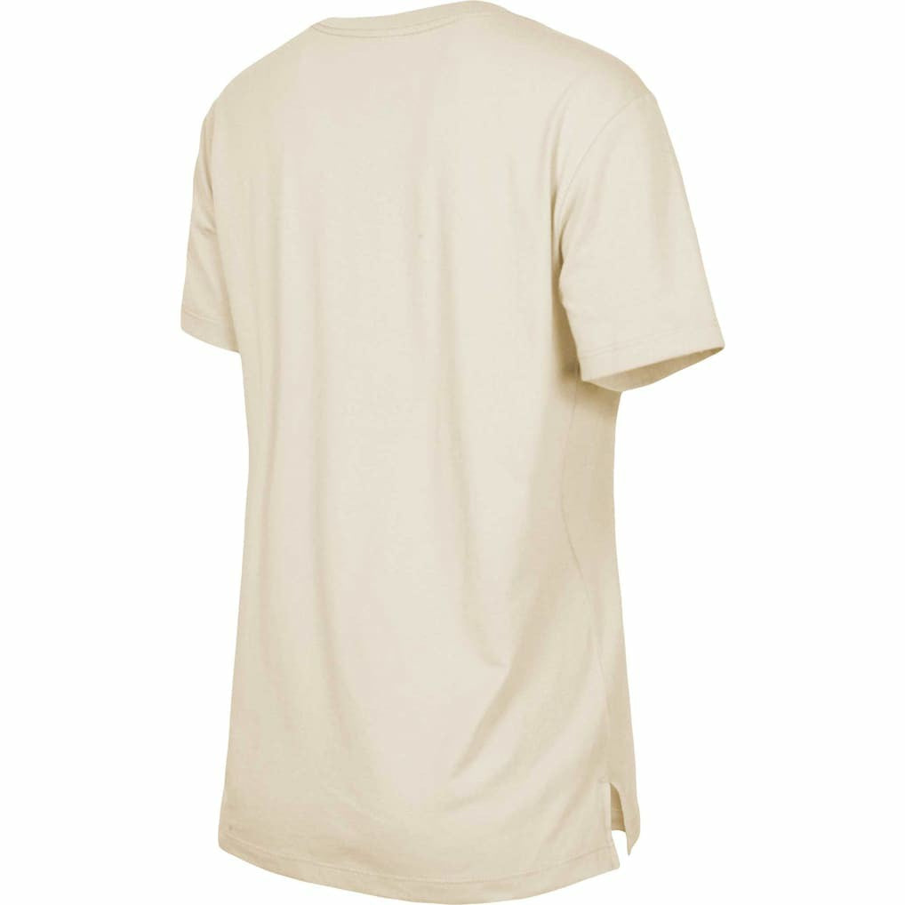 New England Patriots New Era Women's Third Down Historic T-Shirt Tan - NFL