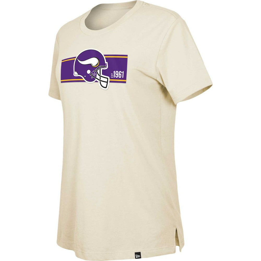 Minnesota Vikings New Era Women's Third Down Historic T-Shirt Tan - NFL