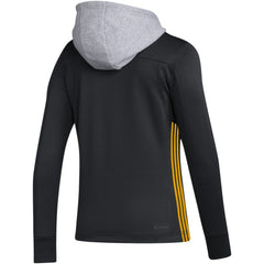 Boston Bruins adidas Women's Refresh Skate Lace AEROREADY Pullover Hoodie Black