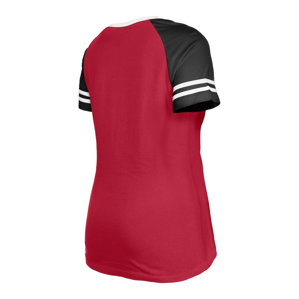 Arizona Cardinals New Era Women's Raglan Lace-Up T-Shirt Cardinal - NFL