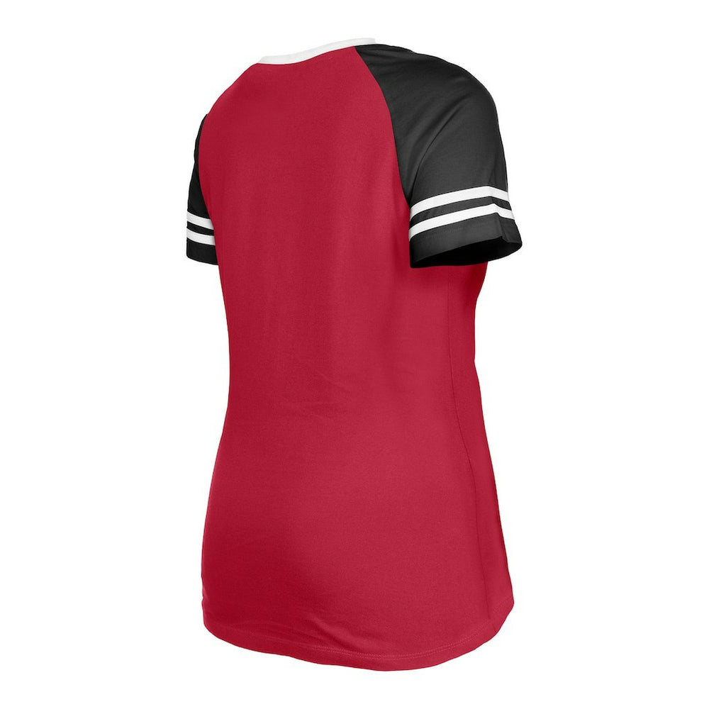 Arizona Cardinals New Era Women's Raglan Lace-Up T-Shirt Cardinal - NFL