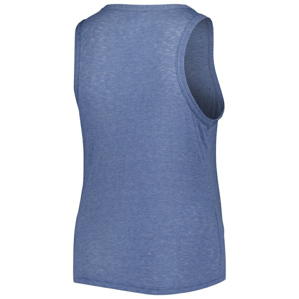 Atlanta Braves Soft as a Grape Women's Plus Size High Neck Tri-Blend Tank Top Sale