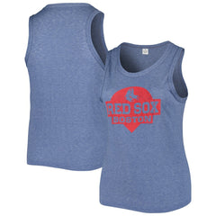 Boston Red Sox Soft as a Grape Women's Plus Size High Neck Tri-Blend Tank Top Sale