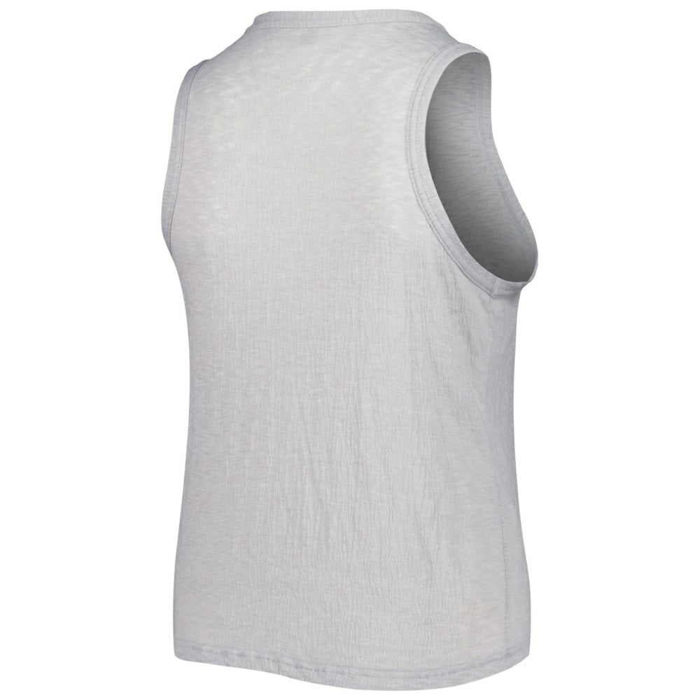 Colorado Rockies Soft as a Grape Women's Plus Size High Neck Tri-Blend Tank Top Lifestyle