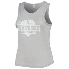 Chicago White Sox Soft as a Grape Women's Plus Size High Neck Tri-Blend Tank Top Clearance