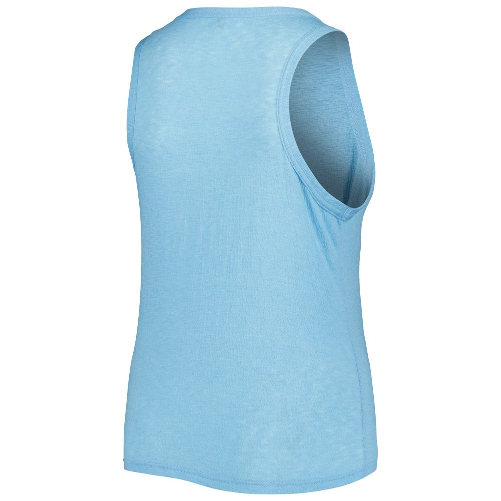 Kansas City Royals Soft as a Grape Women's Plus Size High Neck Tri-Blend Tank Top discount