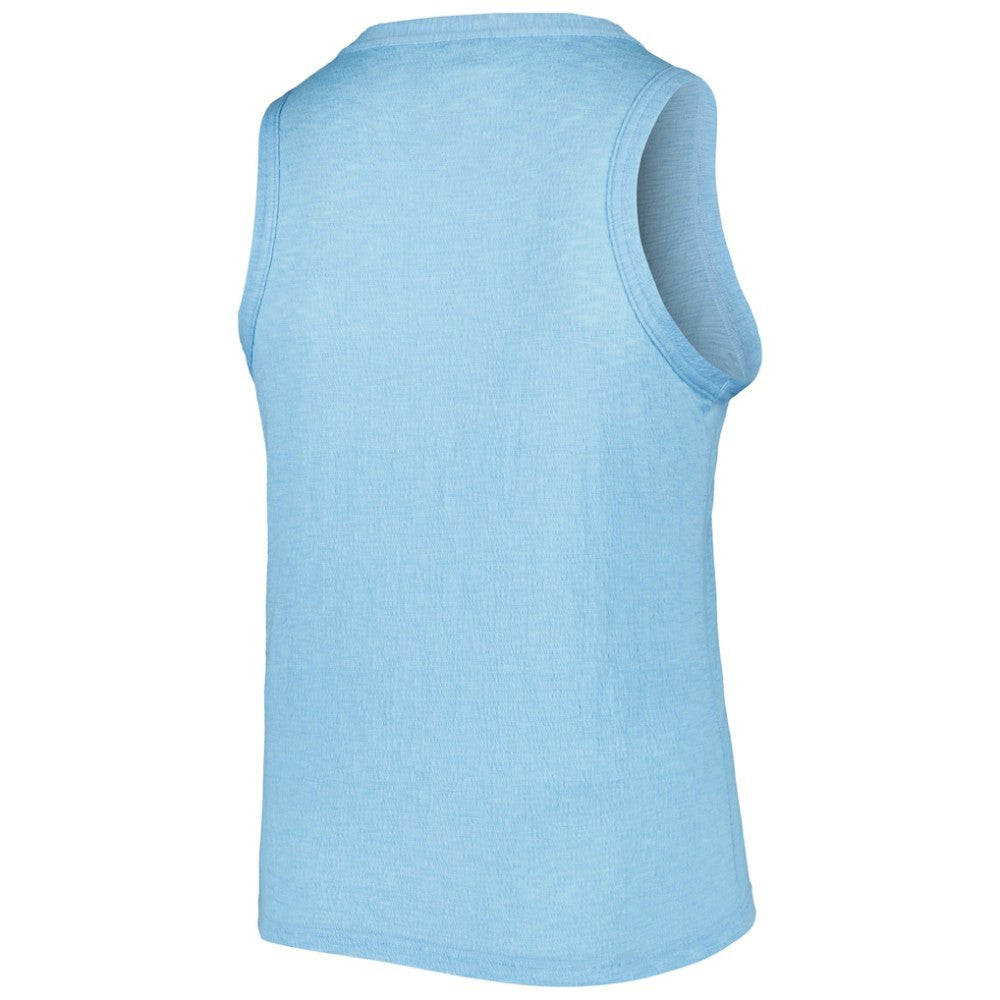 Toronto Blue Jays Soft as a Grape Women's Plus Size High Neck Tri-Blend Tank Top Sale