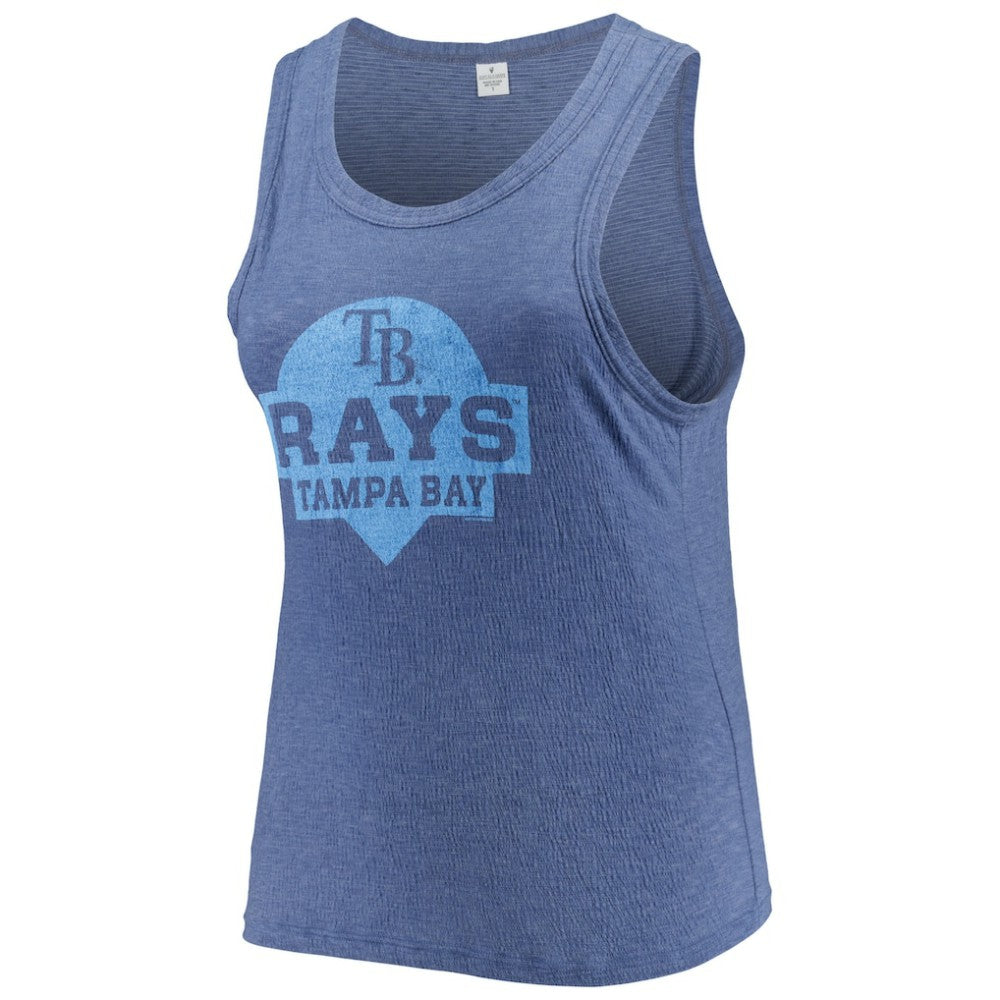 Tampa Bay Rays Soft as a Grape Women's Plus Size High Neck Tri-Blend Tank Top Online