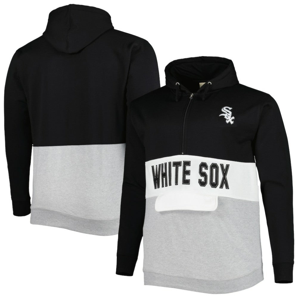 Chicago White Sox Big & Tall Fleece Half-Zip Hoodie for sale