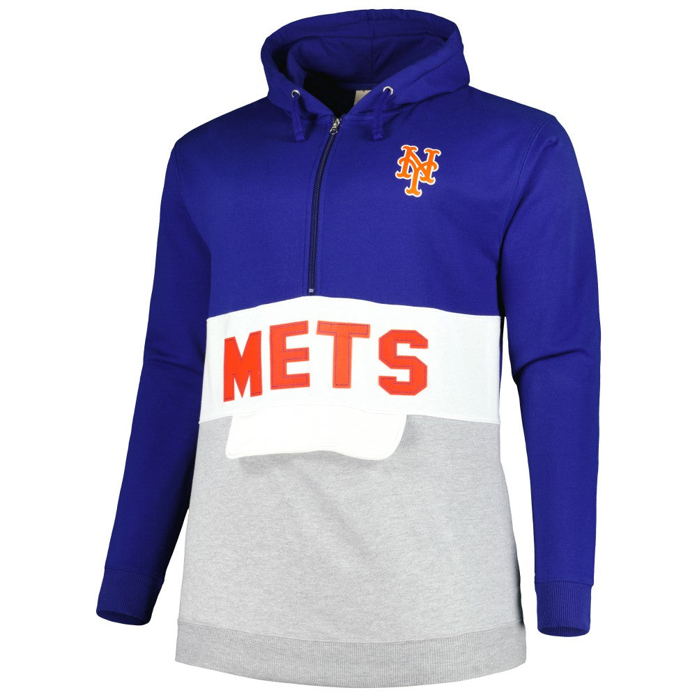New York Mets Big & Tall Fleece Half-Zip Hoodie Sale