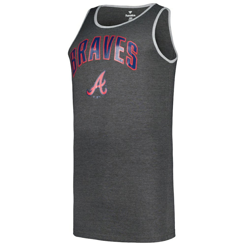 Atlanta Braves Profile Big & Tall Arch Over Logo Tank Top discount