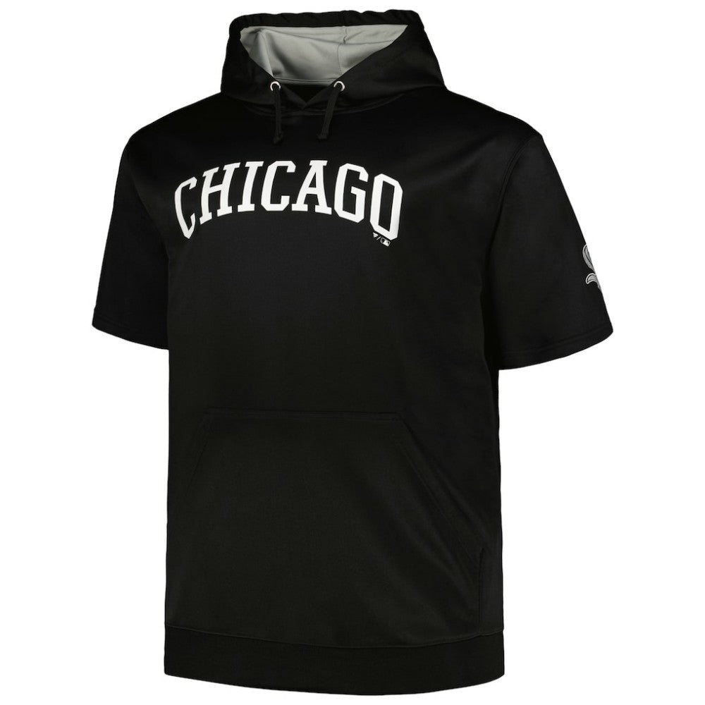 Chicago White Sox Profile Big & Tall Contrast Short Sleeve Pullover Hoodie Lifestyle