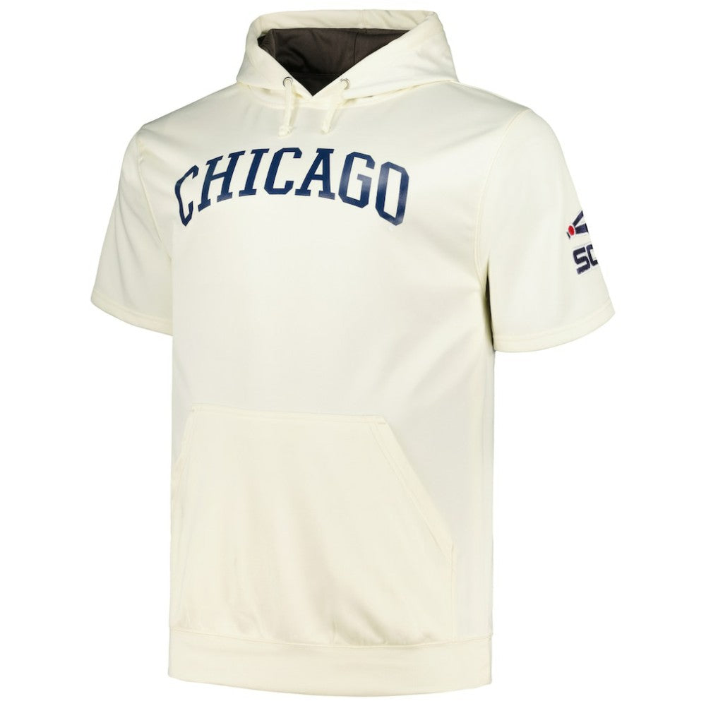 Chicago White Sox Profile Big & Tall Contrast Short Sleeve Pullover Hoodie On Sale