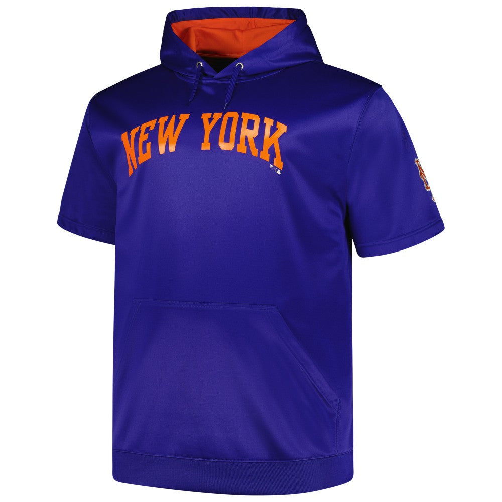 New York Mets Profile Big & Tall Contrast Short Sleeve Pullover Hoodie On Sale