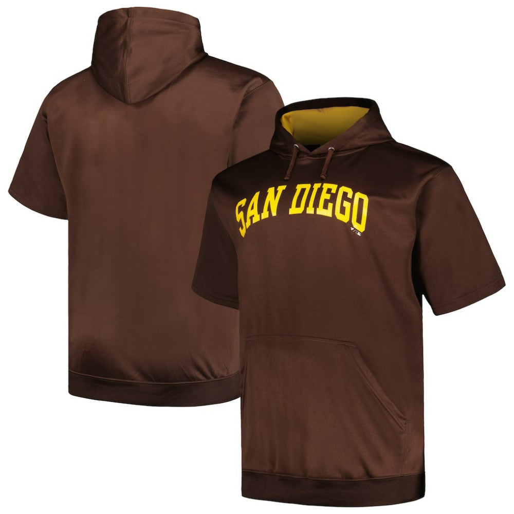 San Diego Padres Profile Big & Tall Contrast Short Sleeve Pullover Hoodie discount