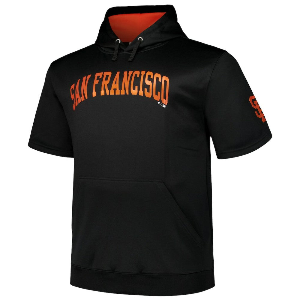 San Francisco Giants Profile Big & Tall Contrast Short Sleeve Pullover Hoodie On Sale