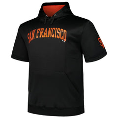 San Francisco Giants Profile Big & Tall Contrast Short Sleeve Pullover Hoodie On Sale