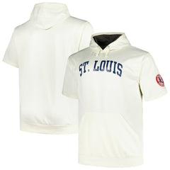 St. Louis Cardinals Profile Big & Tall Contrast Short Sleeve Pullover Hoodie Near Me