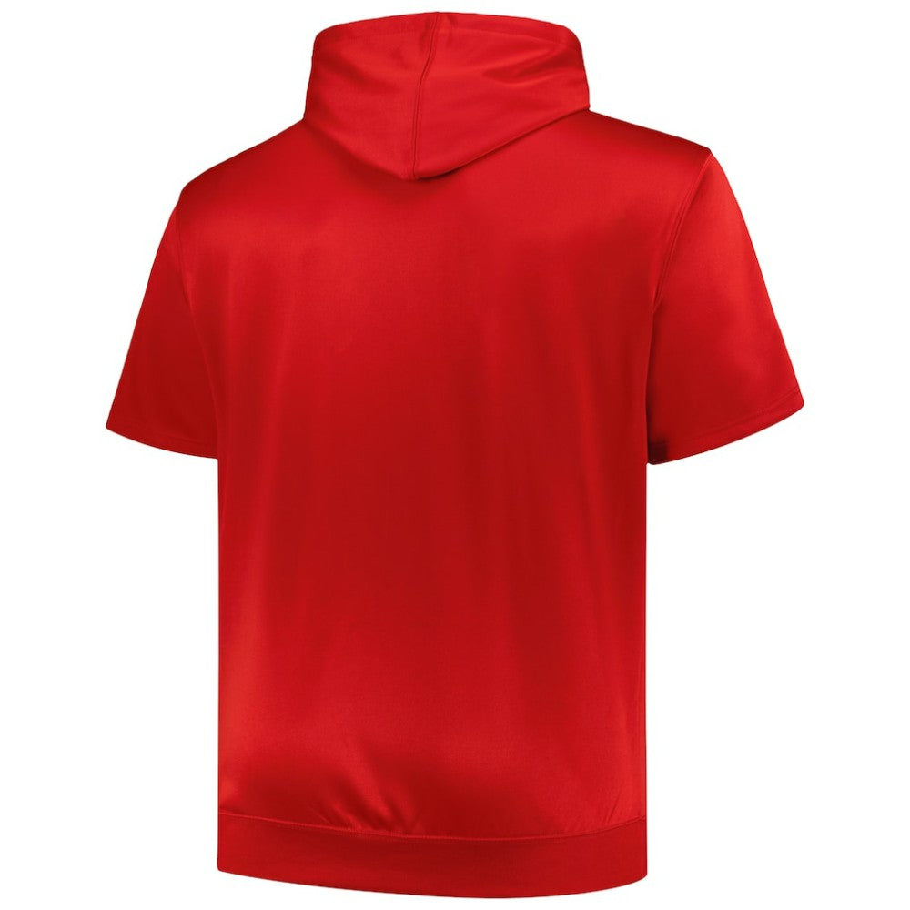 St. Louis Cardinals Profile Big & Tall Contrast Short Sleeve Pullover Hoodie Clearance