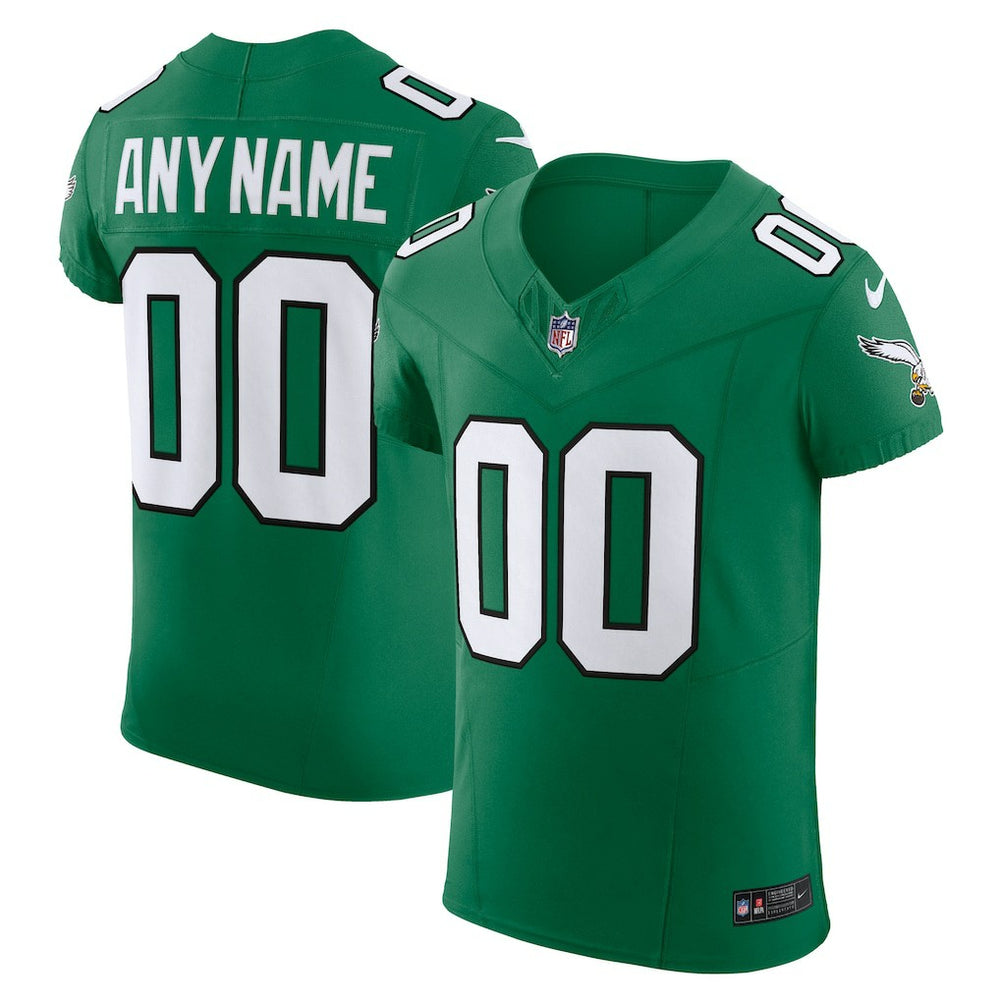 Philadelphia Eagles 2nd Alternate Vapor F.U.S.E. Elite Custom Jersey Kelly Green - Nike