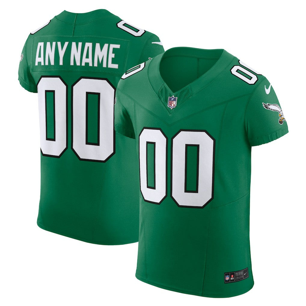 Philadelphia Eagles 2nd Alternate Vapor F.U.S.E. Elite Custom Jersey Kelly Green - Nike