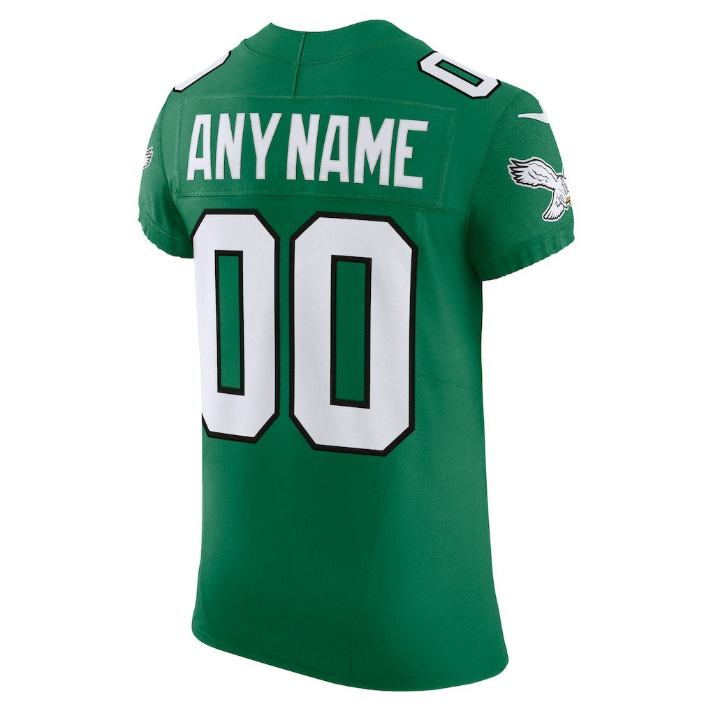 Philadelphia Eagles 2nd Alternate Vapor F.U.S.E. Elite Custom Jersey Kelly Green - Nike