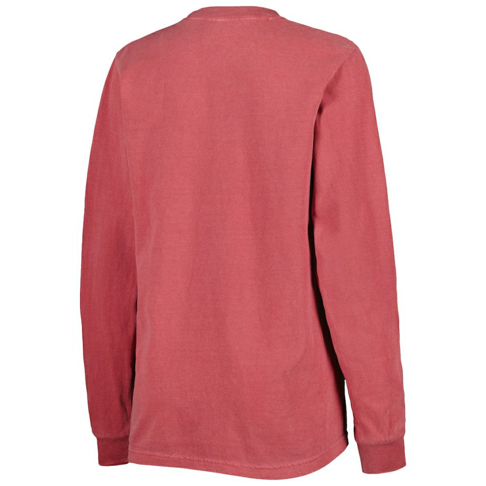 Washington Nationals Soft as a Grape Women's Team Pigment Dye Long Sleeve T-Shirt Lifestyle