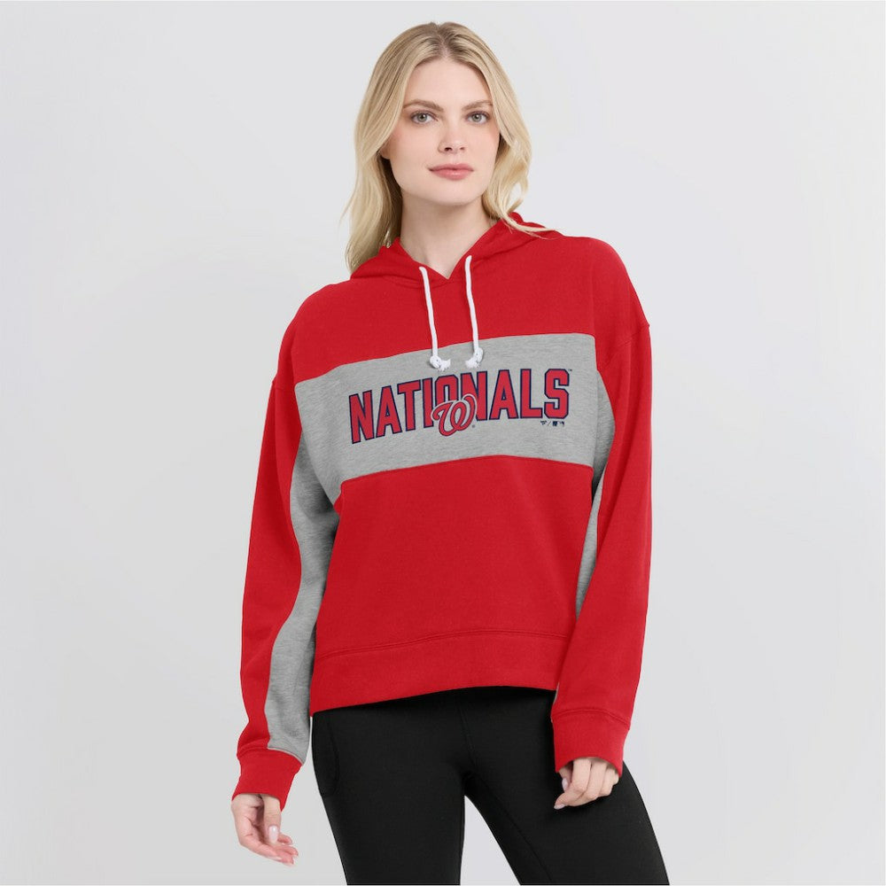 Washington Nationals Fanatics Women's Filled Stat Sheet Pullover Hoodie discount