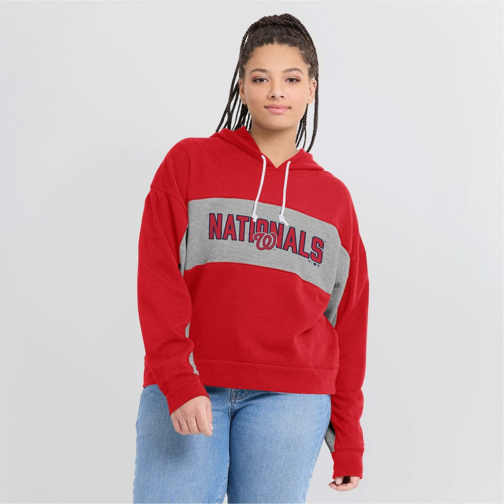 Washington Nationals Fanatics Women's Filled Stat Sheet Pullover Hoodie discount