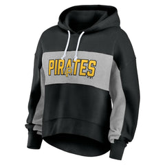 Pittsburgh Pirates Fanatics Women's Filled Stat Sheet Pullover Hoodie Lifestyle