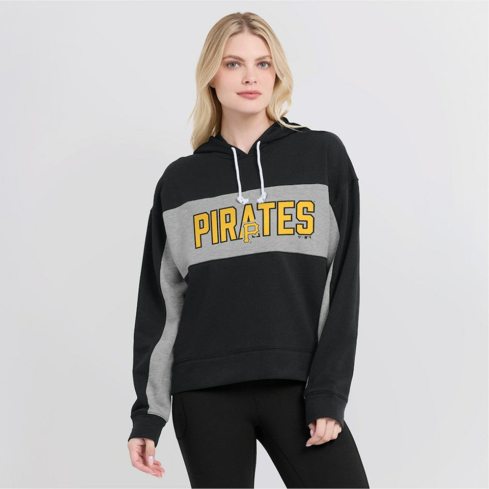 Pittsburgh Pirates Fanatics Women's Filled Stat Sheet Pullover Hoodie Lifestyle