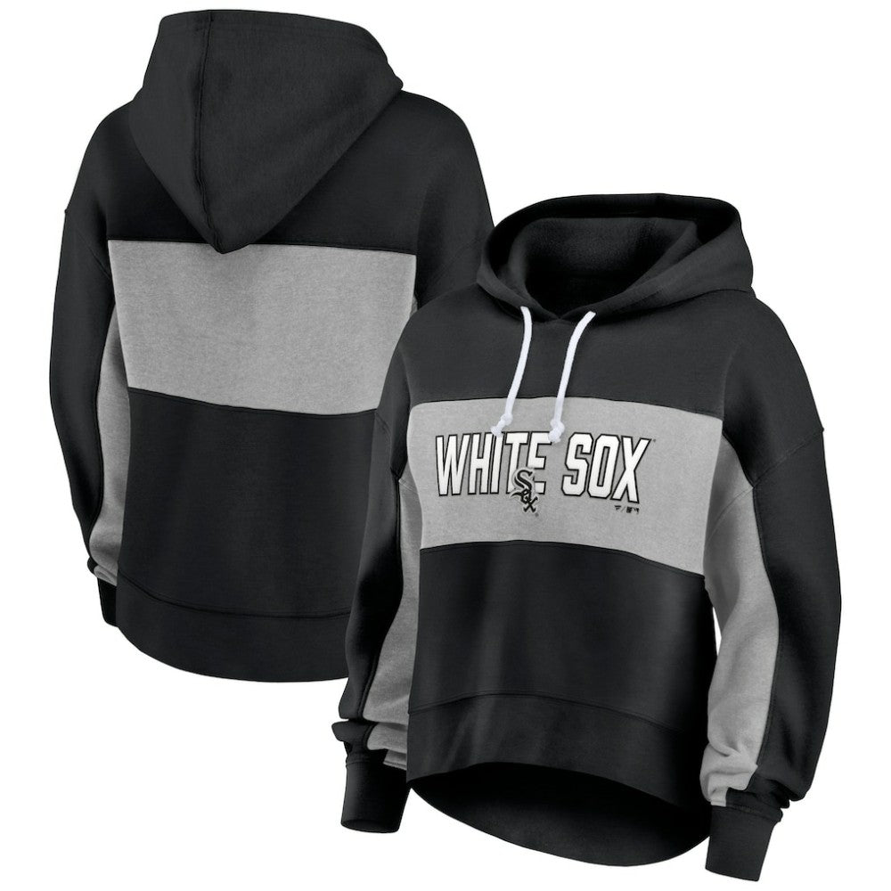 Chicago White Sox Fanatics Women's Filled Stat Sheet Pullover Hoodie On Sale