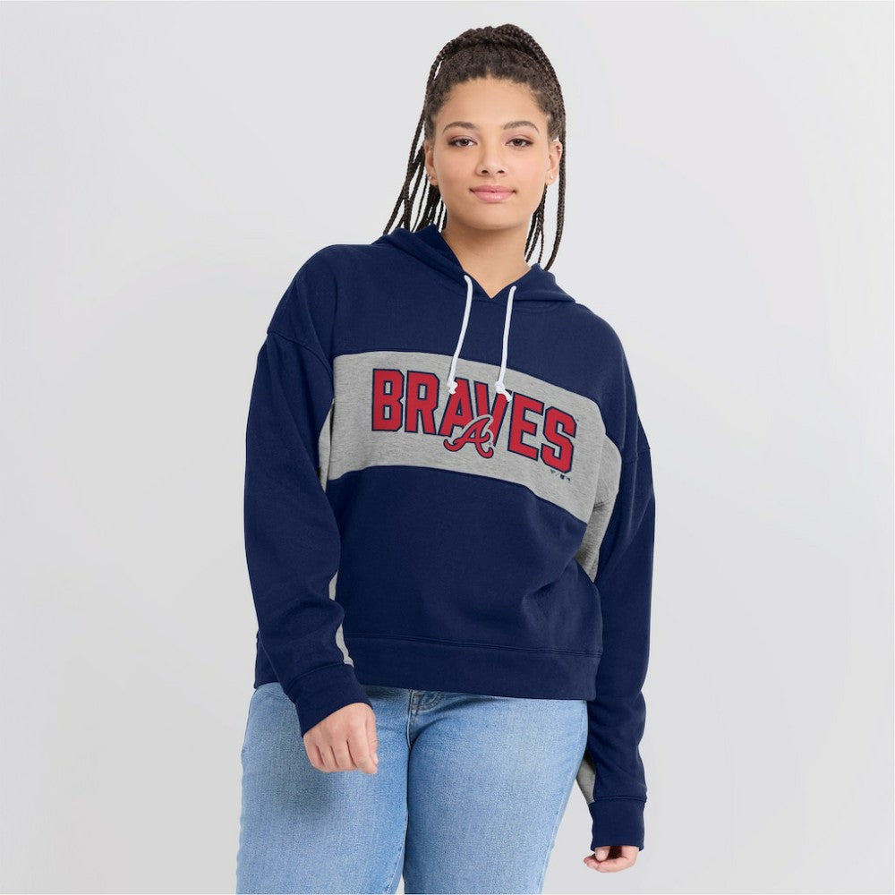 Atlanta Braves Fanatics Women's Filled Stat Sheet Pullover Hoodie Near Me