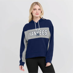 New York Yankees Fanatics Women's Filled Stat Sheet Pullover Hoodie On Sale