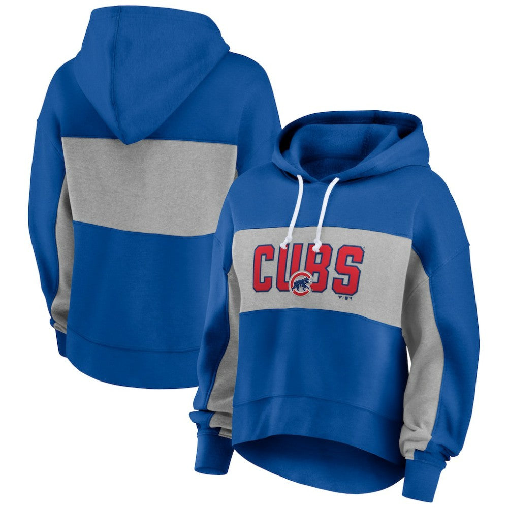 Chicago Cubs Fanatics Women's Filled Stat Sheet Pullover Hoodie Lifestyle