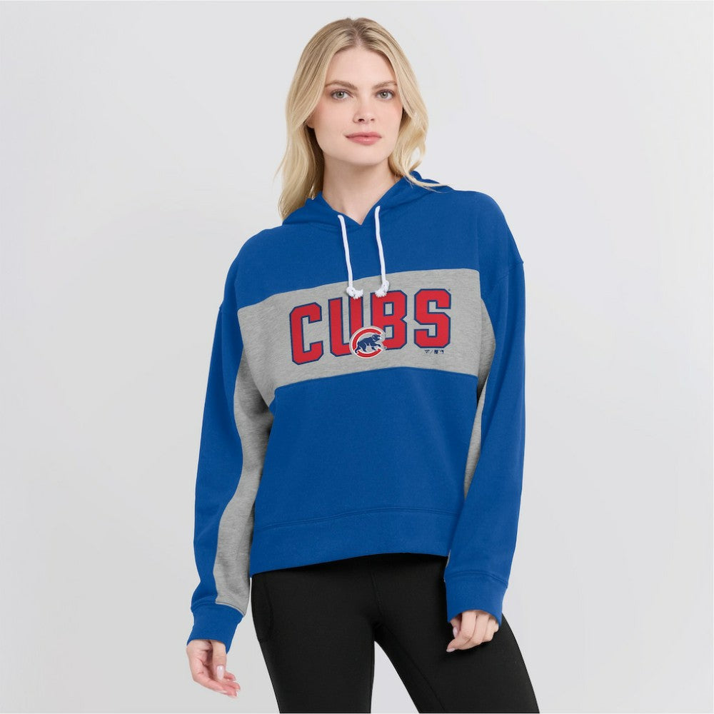 Chicago Cubs Fanatics Women's Filled Stat Sheet Pullover Hoodie Lifestyle