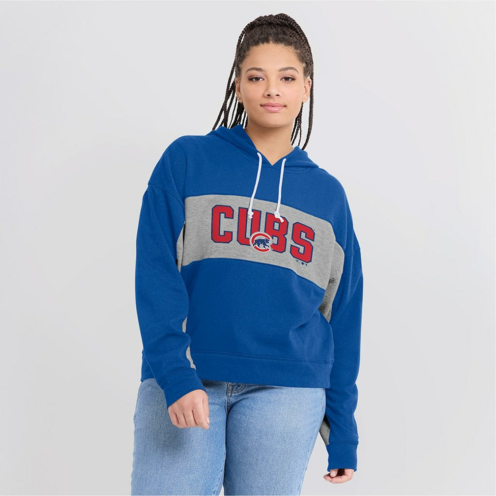 Chicago Cubs Fanatics Women's Filled Stat Sheet Pullover Hoodie Lifestyle