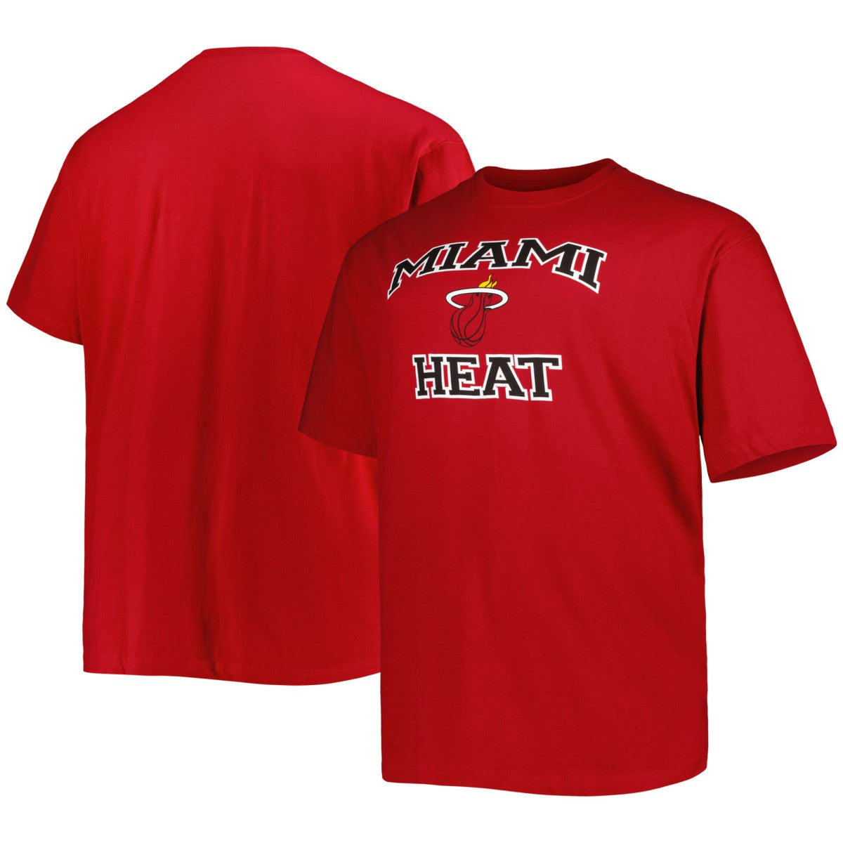 NBA - Miami Heat Big & Tall Heart & Soul T-Shirt - Red
