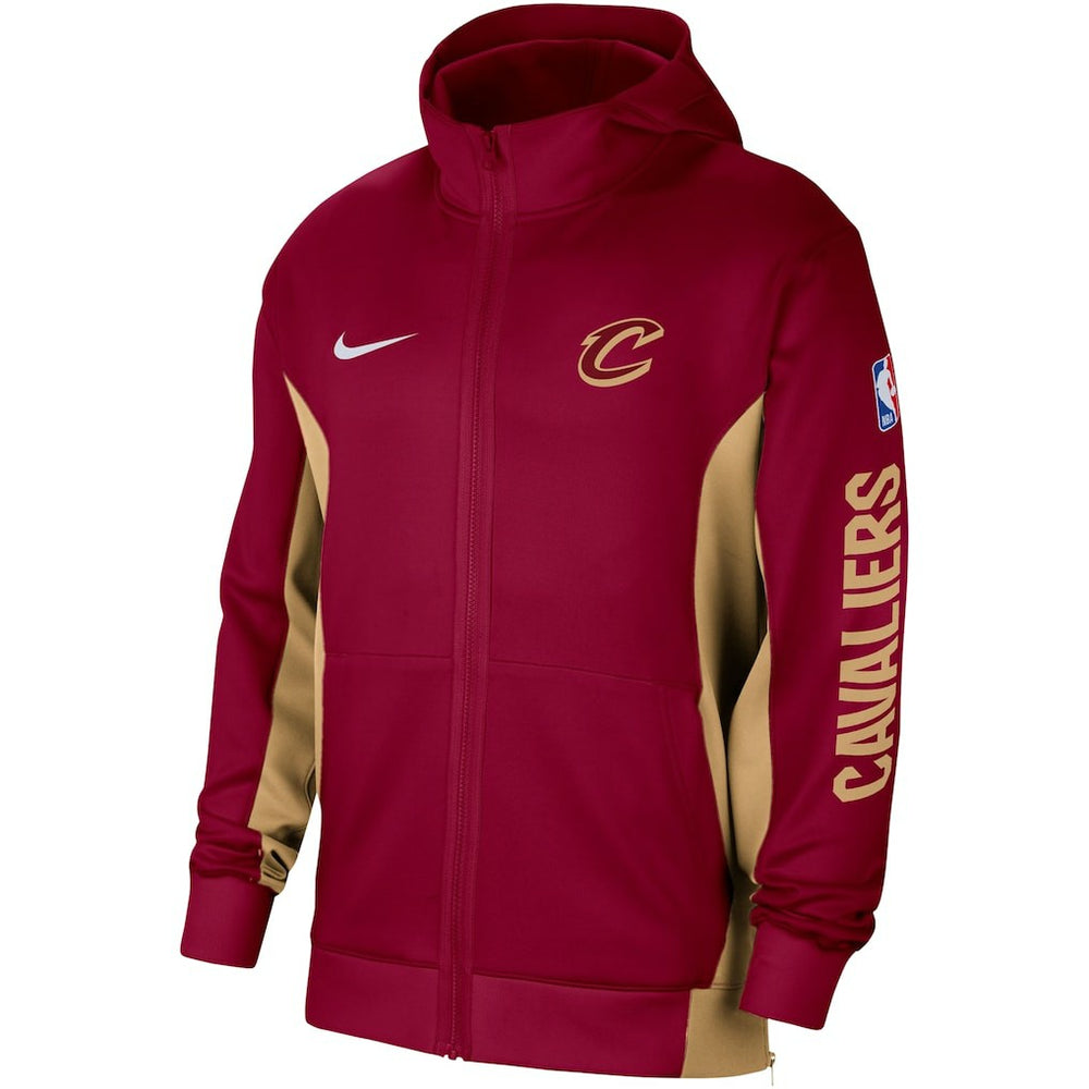Nike - Cleveland Cavaliers 2023/24 Authentic Showtime Full-Zip Hoodie - Wine