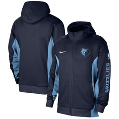 Nike - Memphis Grizzlies 2023/24 Authentic Showtime Full-Zip Hoodie - Navy