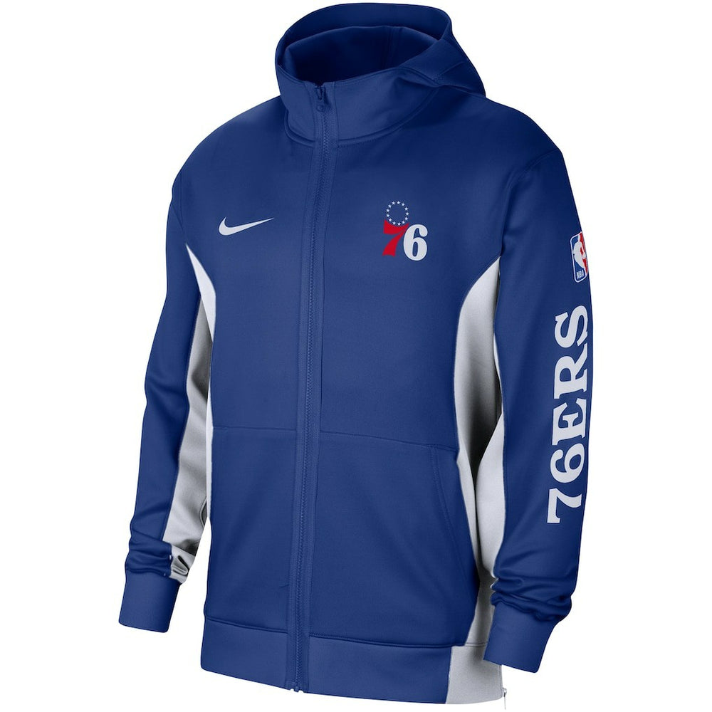 Nike - Philadelphia 76ers 2023/24 Authentic Showtime Full-Zip Hoodie - Royal